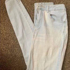 Light Washed High Waisted Skinny Jeans